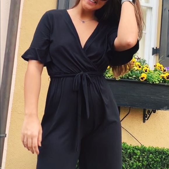 Black comfy jumpsuit - Picture 3 of 4